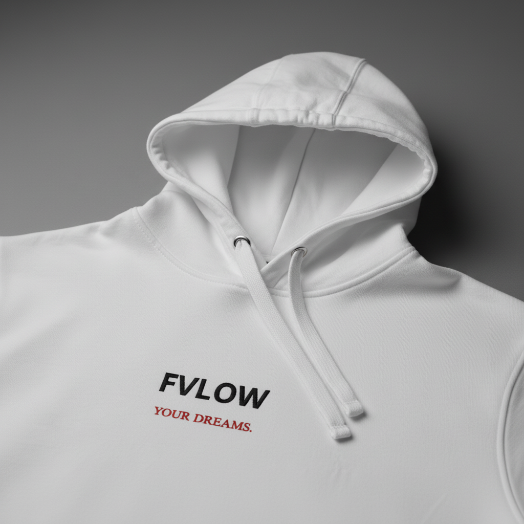 FVLOW Hoodie "Your Dreams" — Blanc | Drop 001