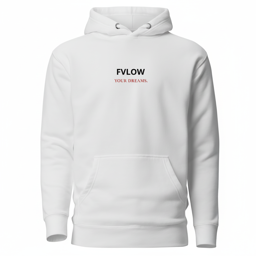 FVLOW Hoodie "Your Dreams" — Blanc | Drop 001